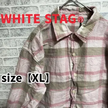 [ F489 ] WHITE STAG 긴팔 셔츠 [ XL ] 핑크