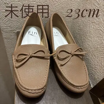 [미사용품] 핀 슈링크 인조 가죽 모카신 저반발 스펀지 23cm
