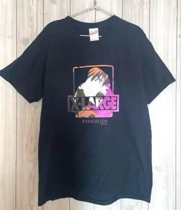 XLARGE 에반게리온 콜라보 아스카 티셔츠 애니메이션 T