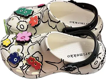 마리메코 플라워 무늬 클로그 샌들 [24cm]