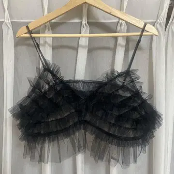 Tulle Frill sheer 뷔스티에