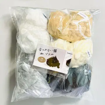 낯을 가리는 고양이 봉제 인형 가챠 전5종 컴프 세트