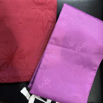 벚꽃 패턴 오비 2개 세트