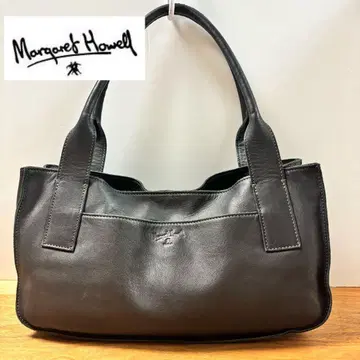 새상품급 마가렛호웰 소프트 가죽 토트백 구 로고 BLACK