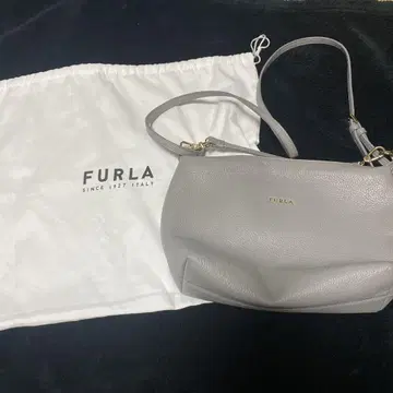 FURLA 그레이 가죽 숄더백