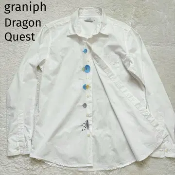 초레어 graniph 드래곤 퀘스트 긴팔 셔츠 자수 슬라임