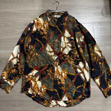 CLASSIC 실크 애니멀 프린트 셔츠 90s MEN'S 빈티지