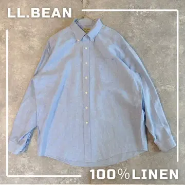 [새상품급] L.L. Bean 100% 린넨 버튼 다운 셔츠 캐주얼