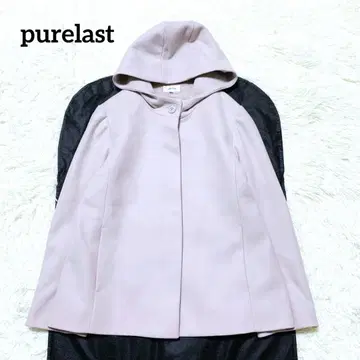 퓨어 라스트] 후드 부착 숏코트 (9) 케이프 코트 단추식 아이보리