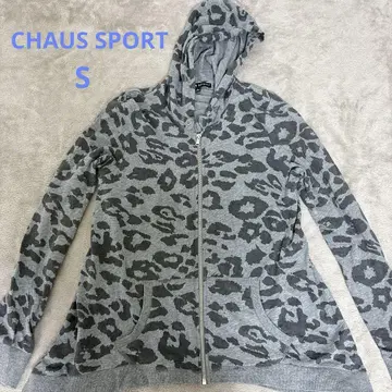 CHAUS SPORT 레오파드 무늬 후드티 집업 S 사이즈