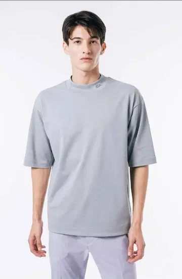 LACOSTE 모크넥 티셔츠