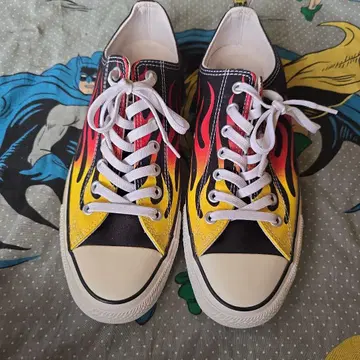 CONVERSE 올스타 프레임 패턴 파이어 패턴 28cm