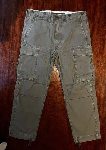 RRL 카고 서스펜더 버튼 팬츠