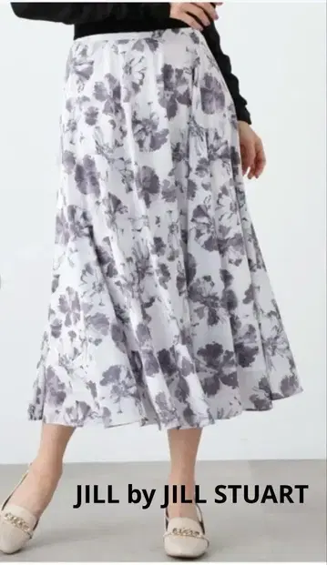 JILL by JILL STUART 플라워 프린트 플레어 롱 스커트