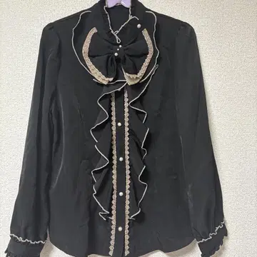 axes femme 엑시즈팜 빅 리본 블라우스 M 블랙