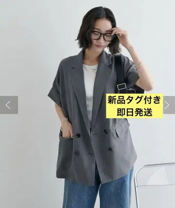 WEB 한정판 새상품 택 포함 테크 린넨 반팔 셔츠 자켓 디스코트