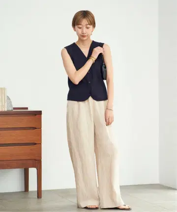 완판템 새상품 Plage French LINEN EASY 팬츠 36