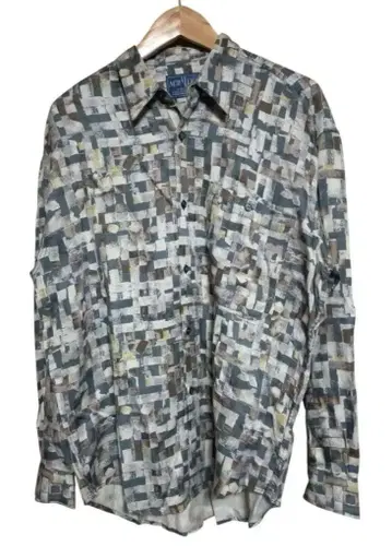 빈티지 레이온 패턴 셔츠 Art pattern shirt