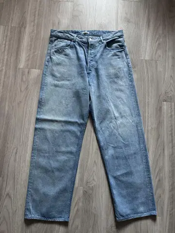 AURALEE Selvedge faded denim wide pants