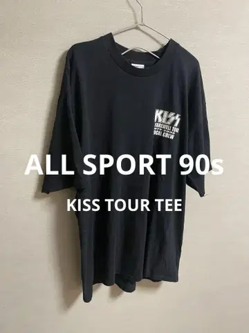 kiss 빈티지 티셔츠 투어 ALL SPORT 90s