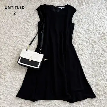 UNTITLED 언타이틀 슬리브리스 원피스 포멀 학교 행사 블랙