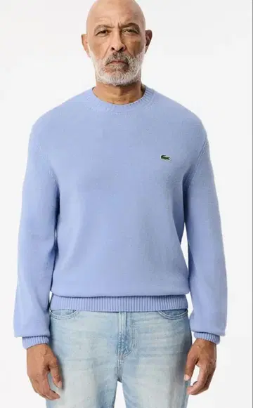 Lacoste 라이트 블루 크루넥 스웨터