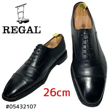 REGAL 블랙 스트레이트 팁 11DL 주름 가죽 26cm