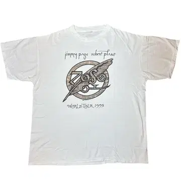 90년대 Jimmy Page Robert Plant 티셔츠 빈티지