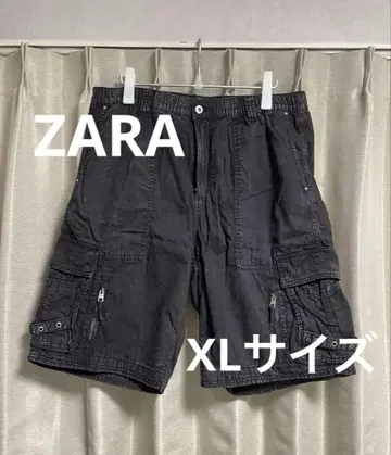 자라 하프 카고 팬츠 블랙 XL 거의 새상품