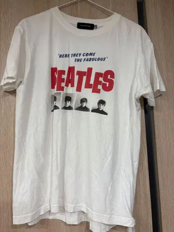 BEATLES 화이트 티셔츠 GOOD ROCK SPEED