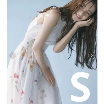 정품] SNIDEL 백 리본 쉬폰 원피스