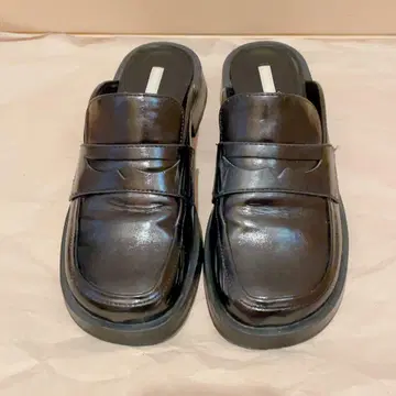 ZARA 자라 뮬 로퍼/스퀘어토 블랙