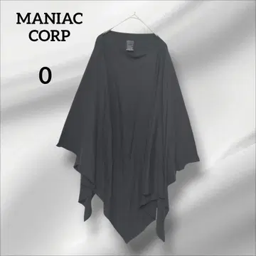 MANIAC CORP 판초 블랙 오버 사이즈 레어 일본제 사이즈 0