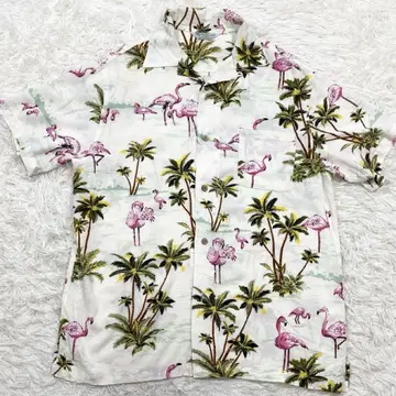 플라이 패턴 알로하 셔츠 HAWAIAN SURF BRAND