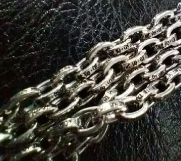 새상품 약 50cm 페이퍼 체인 silver925
