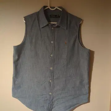 Polo Ralph Lauren 슬리브리스 셔츠 M 사이즈 데님 블루