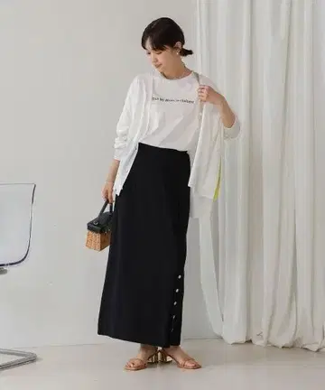 [새상품급] 배색 시어 가디건