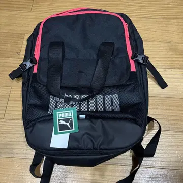 푸마 블랙 핑크 백팩