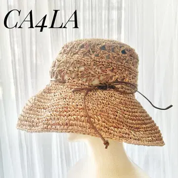 카시라 CA4LA 밀짚 스트로우 햇 리본