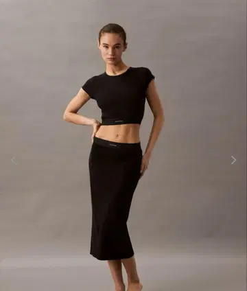 Calvin Klein 리브 스커트 미사용 새상품
