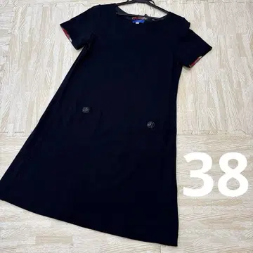 BLUE LABEL CRESTBRIDGE 반팔 무릎 기장 원피스 38