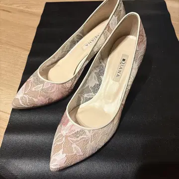 DIANA 레이스 하이힐 25cm 다이애나