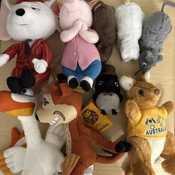 봉제 인형 세트 (극단 사계 라이온 킹, SING, IKEA, 기타)