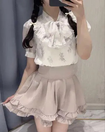 꽃무늬 레이스 프릴 BS