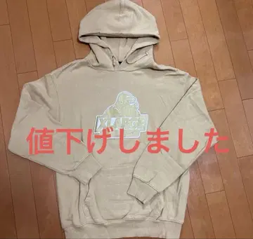 XLARGE 골드 자수 로고 후드티 M