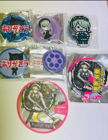 단간론파 V3 피 묻은 캔뱃지 토죠 잔미 난자 타운 니코 카페