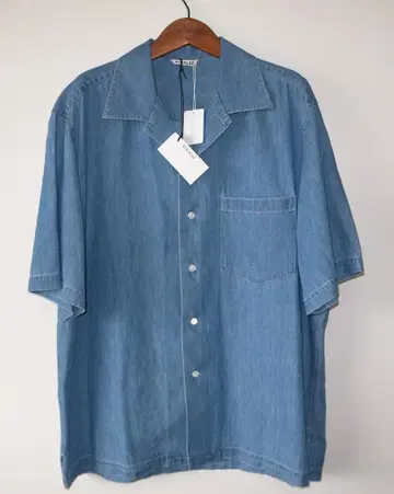 AURALEE 반팔 데님 셔츠 size4 DENIM SHIRT