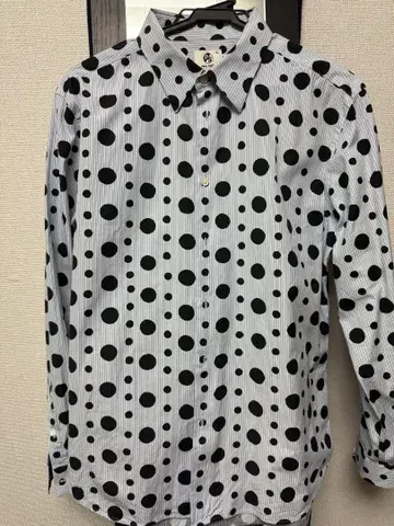 PAUL SMITH 도트 무늬 리버서블 셔츠 XL