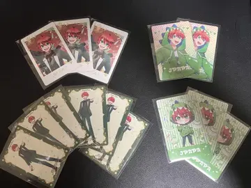 컬러풀 피치 푸피파 트레이딩 카드 자파파