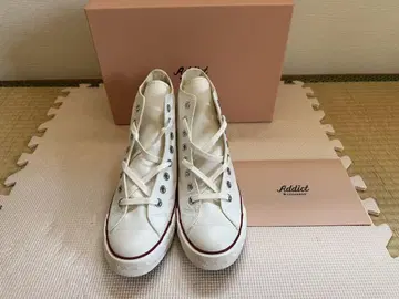 Addict Converse 하이컷 스니커즈 화이트